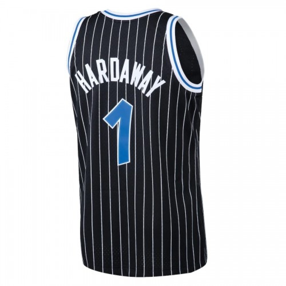 Men's Orlando Magic Anfernee Hardaway #1 Throwback Black 94-95 Hardwood Classics Jersey-Pro Kit Vault | Brand New 26/27 Sports Jerseys